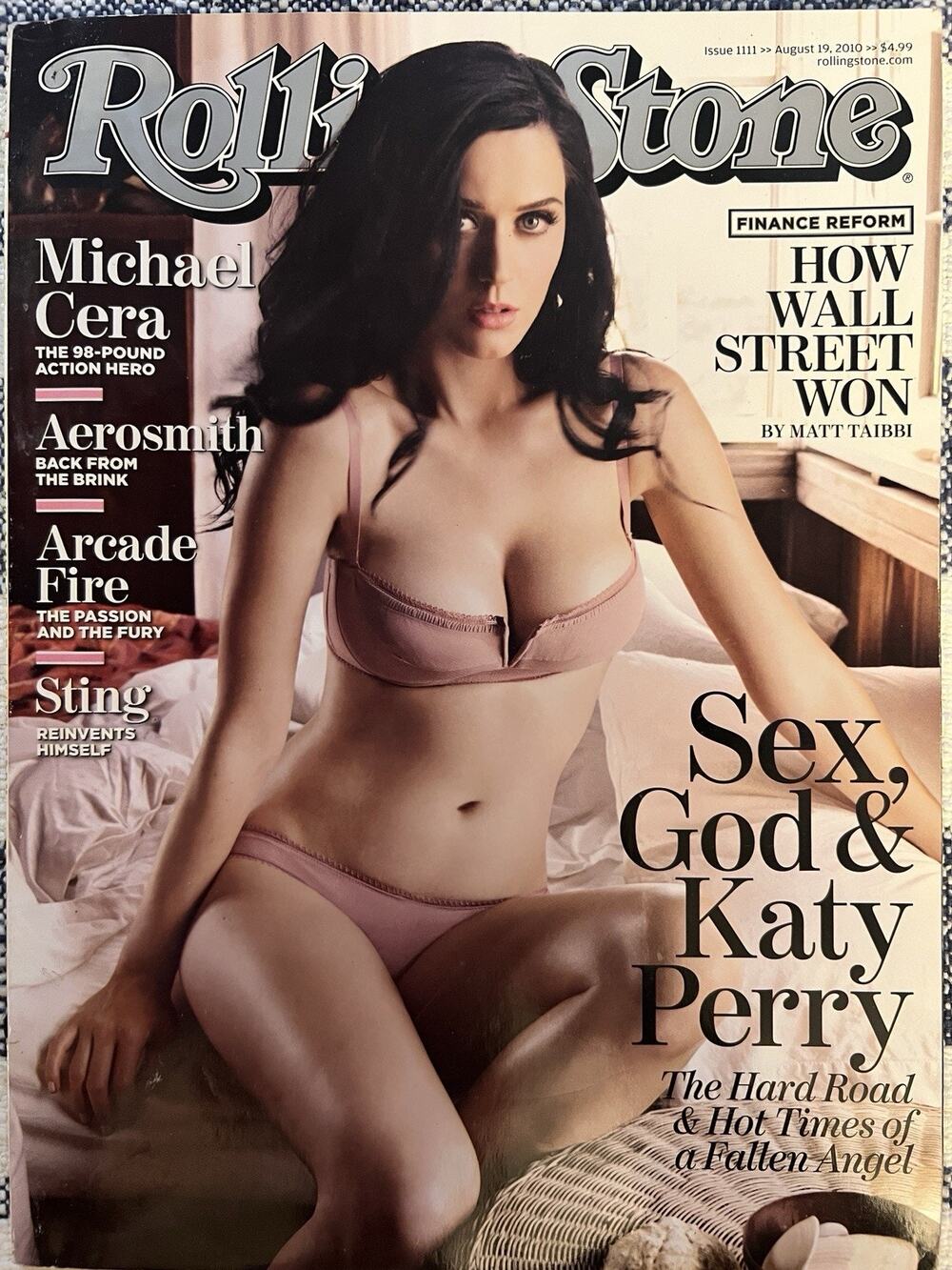 Rolling Stone Magazine Katy Perry Michael Cera Aerosmith Sting August 19 2010